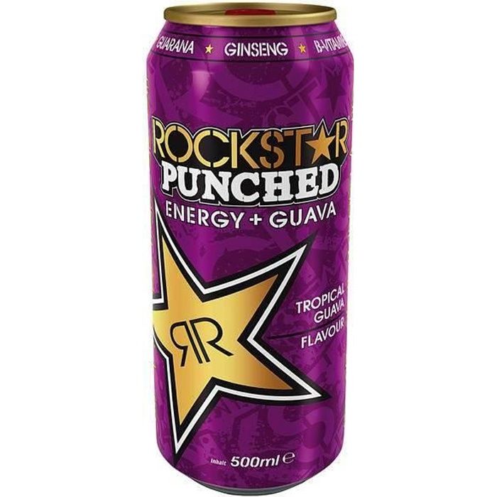Rockstar Energy Punched Tropical Guava 6 x 0,5l Achat / Vente energy drink Rockstar Energy