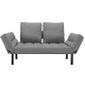  Canapé lit design ROLLO gris convertible 200*80cm