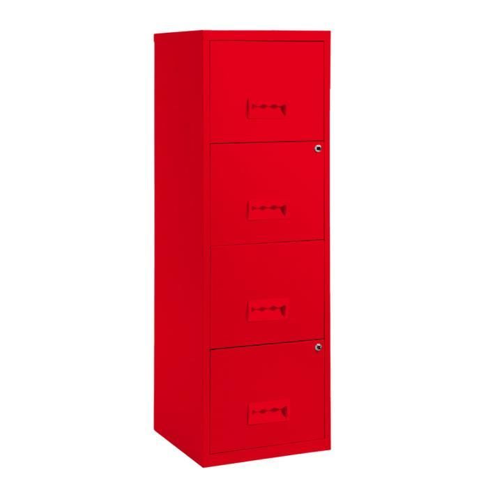 Colonne de rangement 4 tiroirs en métal rouge 4… achat / vente ... Colonne cuisine suspendu