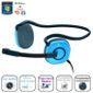 CASQUE  - MICROPHONE Logitech Stereo Headset H130 Sky Blue