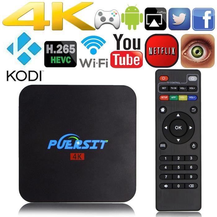 Puersit Android Tv Box Q Pro Kodi(xbmc) Amlogic S905 Full Loaded 1080P