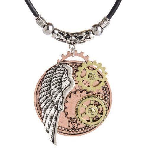COLLIER BIJOUX STEAMPUNK CREATION ARTISANALE VINTAGE