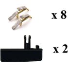 PIECE DETACHEE CIRCUIT Carrera 8 Frotteurs doubles Evolution, 2 guides