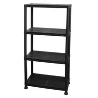 MEUBLE ETAGERE Etagère COGEX 4 plateaux noire
