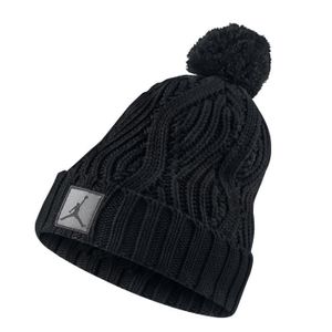 BONNET , CAGOULE Nike Bonnet Nike Jordan Jumpman Cable Pom noir, mi. \u2039\u203a