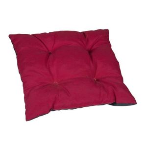 JARDIN PRIVE Galette de chaise flocons 38x38x8cm - Cerise