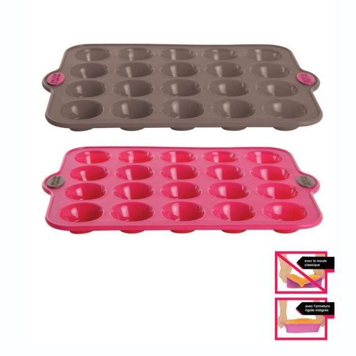 Moule Petits fours x 20. Silicone rigide frambo... Achat / Vente moule Moule Petits fours x 20