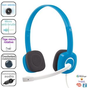CASQUE - MICROPHONE Logitech Stereo Headset H150 Sky Blue CASQUE - MICROPHONE Logitech Stereo Headset H150 Sky Blue
