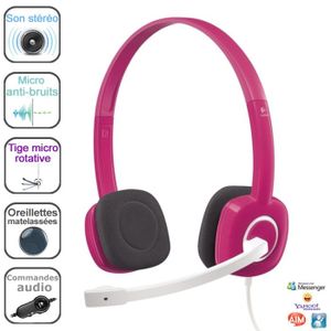 CASQUE - MICROPHONE Logitech Stereo Headset H150 Fuchsia Pink CASQUE - MICROPHONE Logitech Stereo Headset H150 Fuchsia Pink
