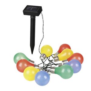 SOLARLINE Guirlande solaire 10 lampions L2,35m - Multicolore
