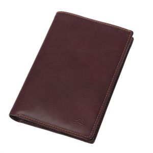 TONY PEROTTI Portefeuille Européen Cuir Lisse 15 cm Marron Homme
