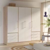 JUPITER Armoire 206cm chêne/blanc JUPITER Armoire 206cm chêne/blanc