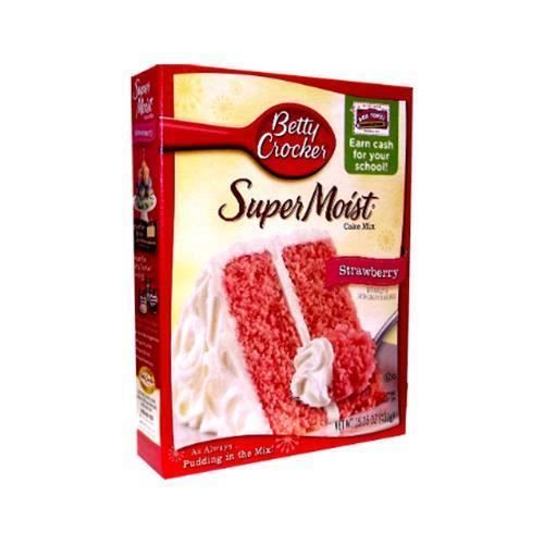 Betty Crocker Super Moist Strawberry Cake Mix 15.25 OZ (432g)[Import US