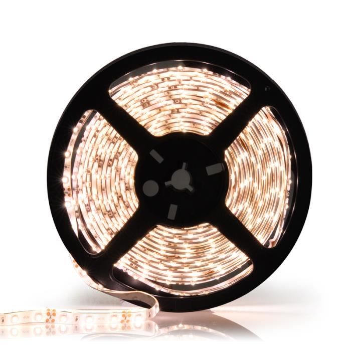 Ruban à LED flexible Blanc chaud 5m Achat / Vente Ruban à LED