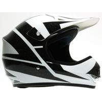 Casque cross enfant design noir et blanc Casque cross enfant design noir et blanc