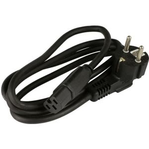Cordon alimentation 2m 3x1mm? pour appareils chauffants avec prise 2P+T et une fiche femelle C15