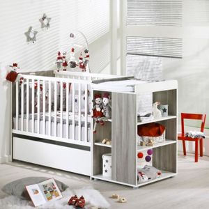 LOULOU Lit Combiné Evolutif bébé 2 pi?ces - Lit Combiné et Tiroir de Lit - SAUTHON ON LINE