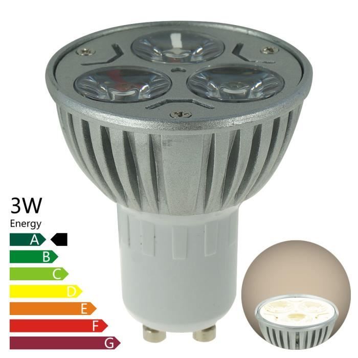 AMPOULE LED GU10 3 WATT BLANC NATUREL Achat / Vente ampoule led