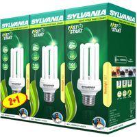 AMPOULE - LED - HALOGENE  3 AMPOULES SYLVANIA ECO ENERGIE 80% 20W E27