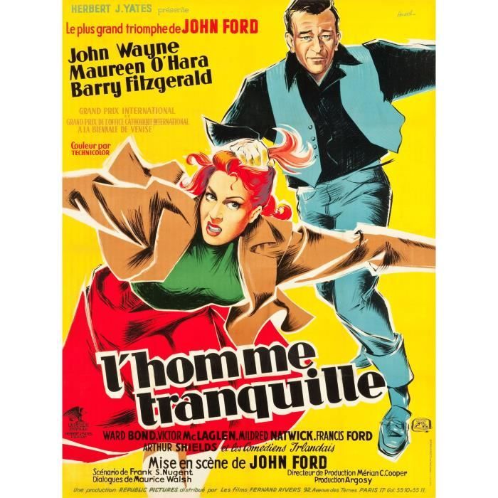 L Homme Tranquille Film Complet En Francais HOMME TRANQUILLE (L') repro poster ciné 60x80 - Achat / Vente affiche