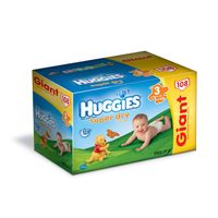 COUCHE-LANGE-LINGETTE BEBE HUGGIES Superdry Giant Box T3
