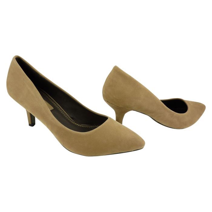 escarpins femme beige