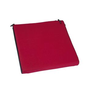 JARDIN PRIVE Galette de chaise top 38,5x38,5x5cm - Cerise