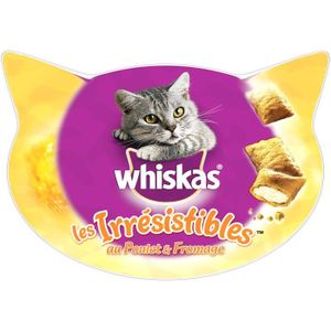 WHISKAS Les Irrésistibles Au Poulet Et Fromage 105g
