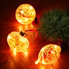 BOULE DE NOEL - GUIRLANDE - KIT NOEL Décoration intérieure 3 boules verre et 15 luciole