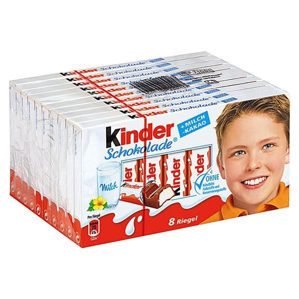 Ferrero Kinder Chocolat 10 x 100g Achat / Vente chocolat en tablette