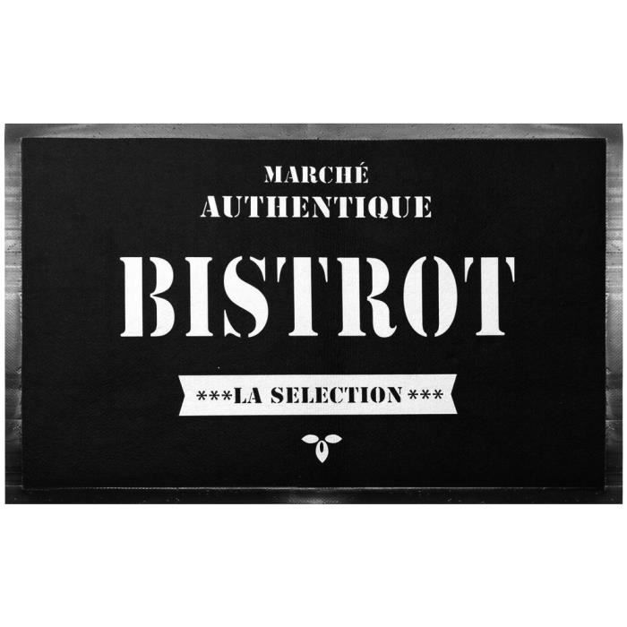 Tapis De Cuisine Déco Bistrot Vintage Marché Authentique 45 x 70 Cm