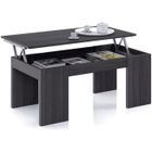  KENDRA table basse grise plateau relevable