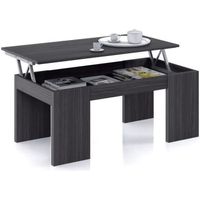 TABLE BASSE KENDRA table basse grise plateau relevable