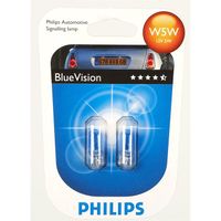 PHARES - FEUX - RÉPÉTITEUR LATÉRAL - CLIGNOTANTS - CENTRALE CLIGNOTANTE -  BLOC FEU ARRIÈRE - OPTIQUE DE PHARE - ÉCLAIRAGE DE PL Ampoules Philips BlueVision ultra W5W 12V