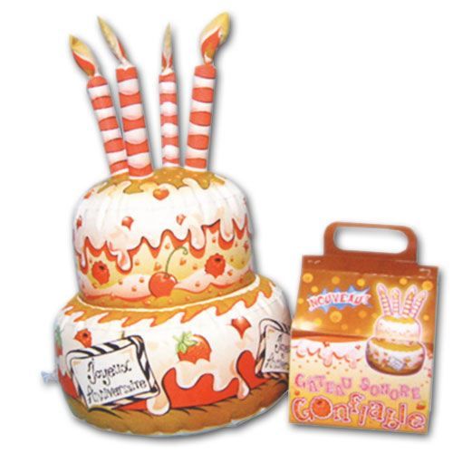 Gâteau Anniversaire Sonore Gonflable - Achat / Vente déco de fête