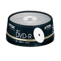 Disque vierge DVDR47PWCB25 TDK Disque vierge DVDR47PWCB25 TDK