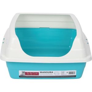 MPETS Bac ? liti?re Mansura avec rebords - Pour chat - Divers coloris