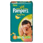 COUCHE - LANGE  PAMPERS Baby Dry - 4 à 9 Kgs - X 52