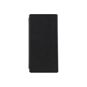 Swiss Charger - Etui folio slim en simili cuir pour Sony Xperia M4 Aqua - Noir