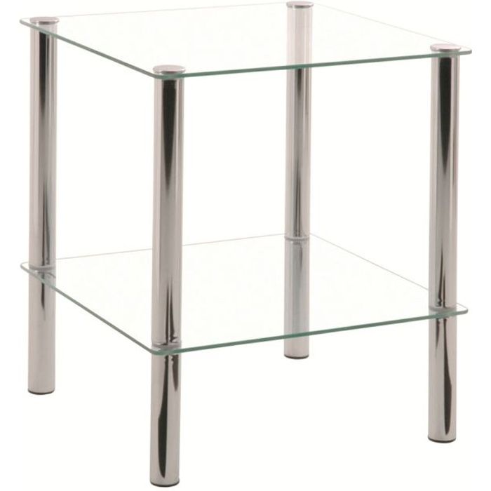 table d’appoint en verre design