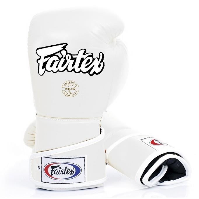 Gants De Boxe Fairtex FXV16 - 12 Oz - Blanc - Qualité Pro