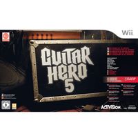 JEUX WII PACK GUITAR HERO 5 (jeu + guitare) / JEU ET ACCESS JEUX WII PACK GUITAR HERO 5 (jeu + guitare) / JEU ET ACCESS