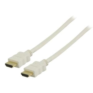 VALUELINE VGVP34000W10 Câble HDMI avec Ethernet haute vitesse - Mâle - 1.00 m - Blanc