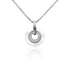  Collier CERRUTI 1881 Acier Pendentif Céramique