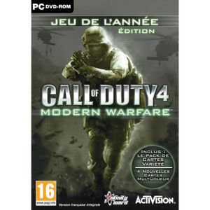 Call of Duty 4 Modern Warfare Game of The Year Edition Jeu PC