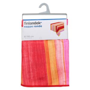 TOUT SIMPLEMENT Nappe ronde - Diam?tre 180 cm - Imprimé Fushia