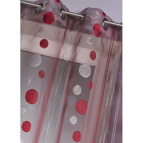 Rideaux rouge achat / vente rideaux rouge pas cher cdiscount Beau rideaux bonne femme pour cuisine