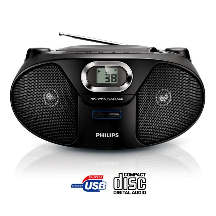 PHILIPS AZ385 Lecteur CD Radio portable radio cd cassette, avis et