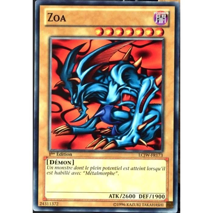 carte YUGIOH LCJWFR173 Zoa FR Achat / Vente carte a collectionner Cdiscount