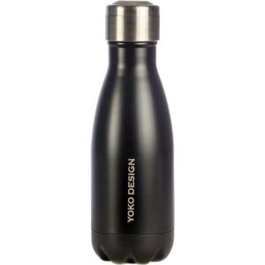 YOKO DESIGN Bouteille isotherme double paroi 260 ml noir mat